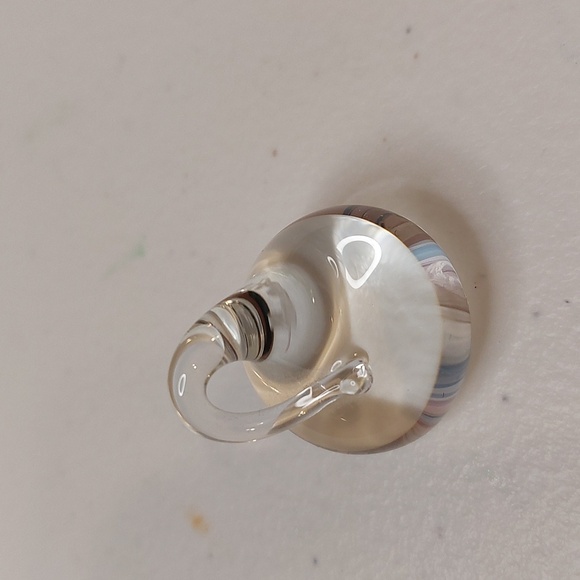 Other - Signed Hulet Clear Glass Hershey Kiss Candy Figurine Accent